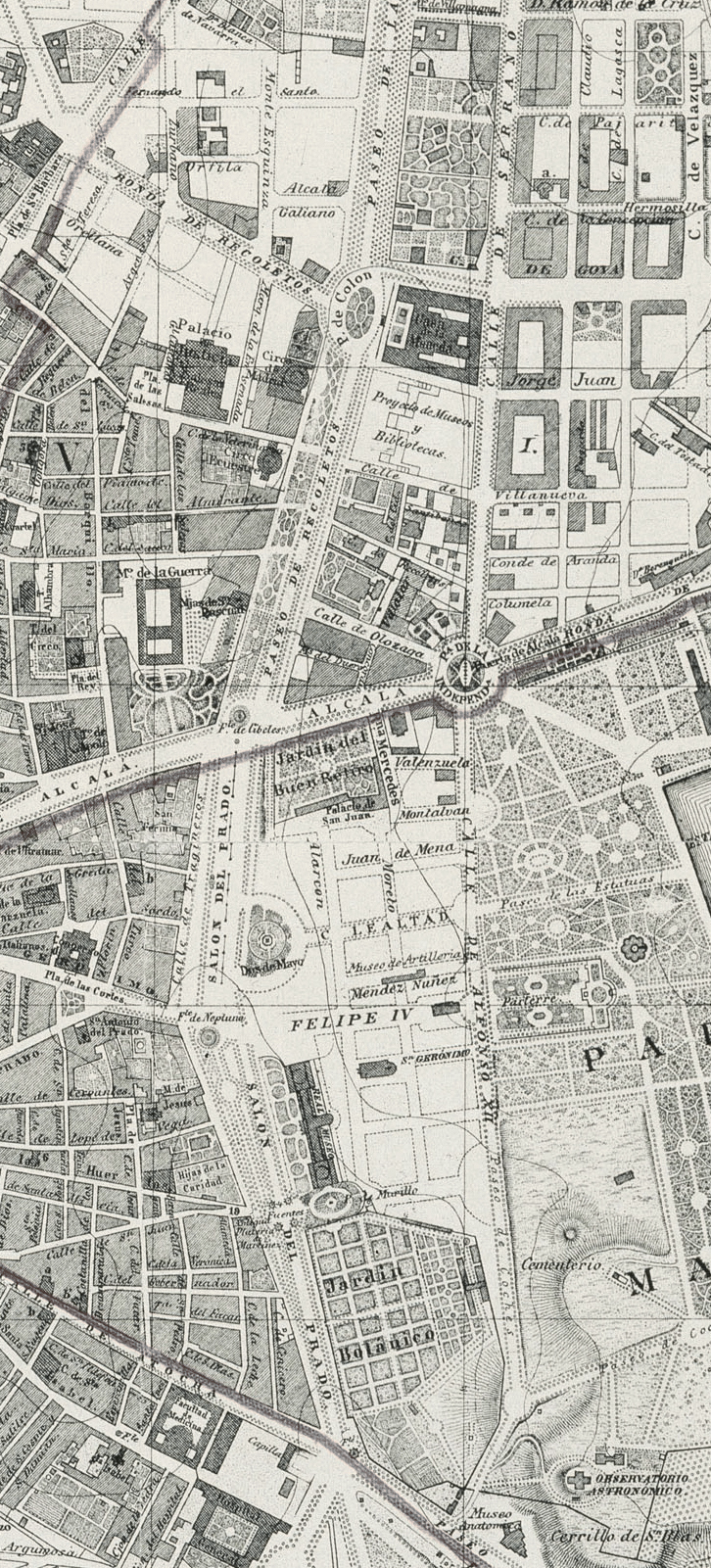 Mapa antiguo de Madrid